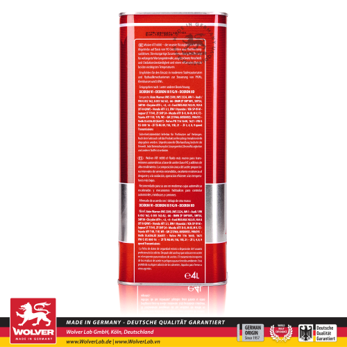 Nhớt hộp số Wolver ATF 6000 4L