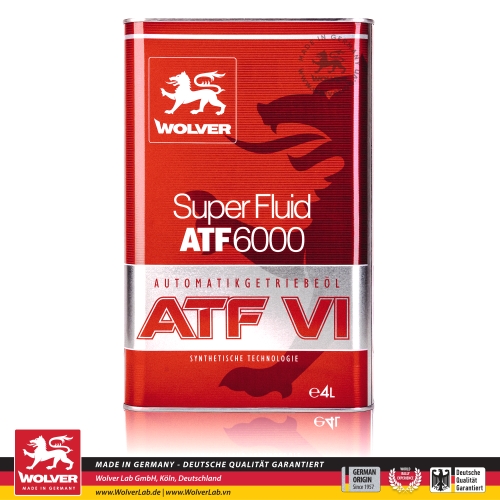 Nhớt hộp số Wolver ATF 6000 4L