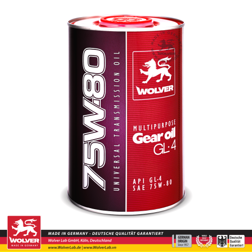 Nhớt hộp số Wolver 75W-80 GL-4 1L