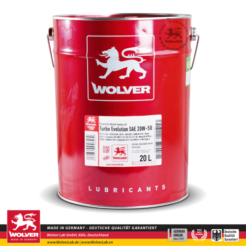 Wolver Turbo Evolution 20W-50 Ci-4 20L