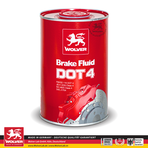 Wolver DOT 4 Brake Fluid 1L